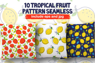 10 Tropical Fruit Pattern Seamless