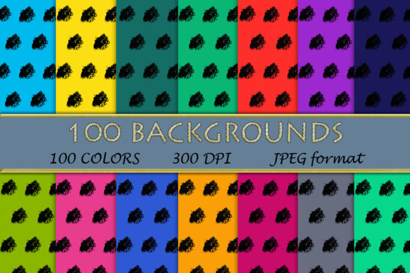 100 Polka Dots Pattern Digital Papers