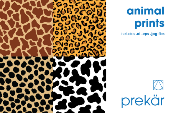 Animal Prints Four Pack: A Versatile Resource for Designers and Creatives