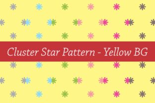 Cluster Stars Pattern - Yellow BG: A Versatile Design Element for Modern Creativity