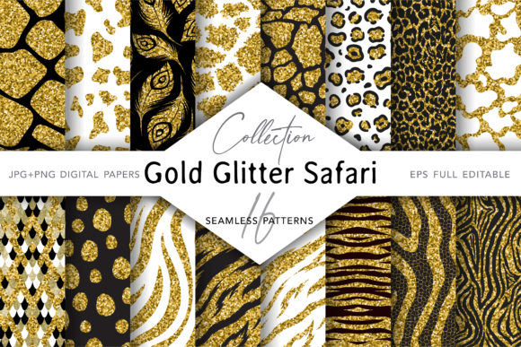 Collection of Glitter Animal Prints