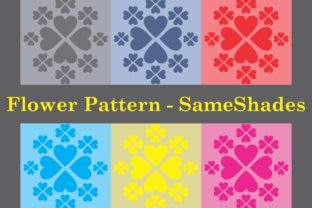 Colorful Flowers Pattern Same Shades BG