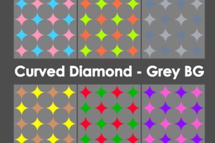 Curved Diamond - Grey BG: A Versatile Design Element for Modern Creativity