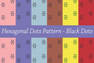Dotted Hexagon Pattern - Black Dots