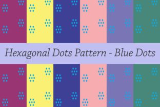 Dotted Hexagon Pattern - Blue Dots: A Versatile Design for Creative Projects