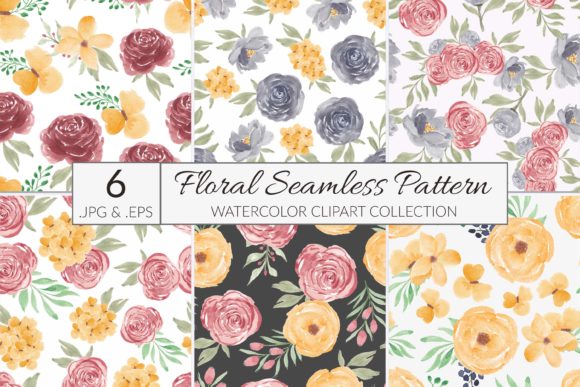 Exploring the 6 Watercolor Flower Seamless Pattern