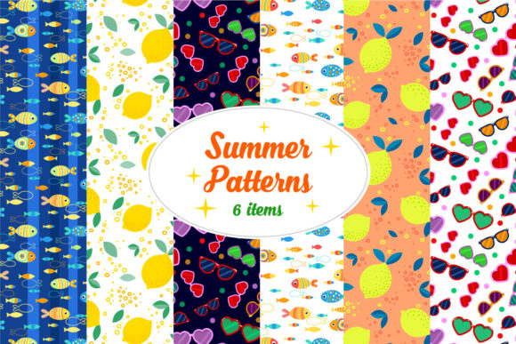 Exploring the Versatility of Summer Pattern - 6 Digital Papers