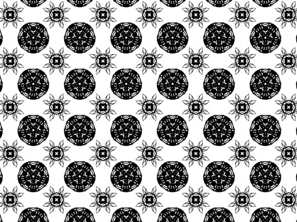 Fractal Pattern Flower Circle Arrow Design