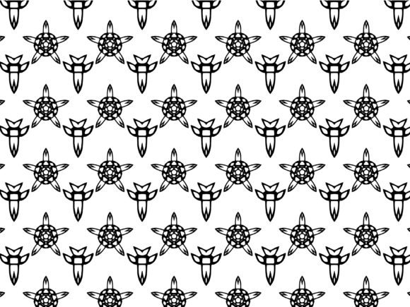 Fractal Pattern Star Bird Design Collection