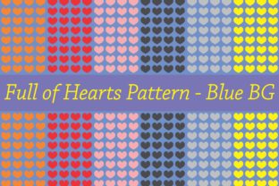 Full of Hearts Pattern - Blue BG: A Versatile Design for Every Creative Need