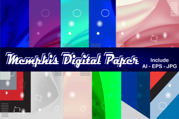 Memphis Digital Paper: A Creative Design Resource for Professionals and Artists