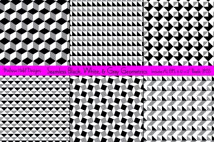 Seamless Black White Gray Geometrics