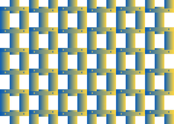Seamless Pattern Blue and Yellow Square Collection