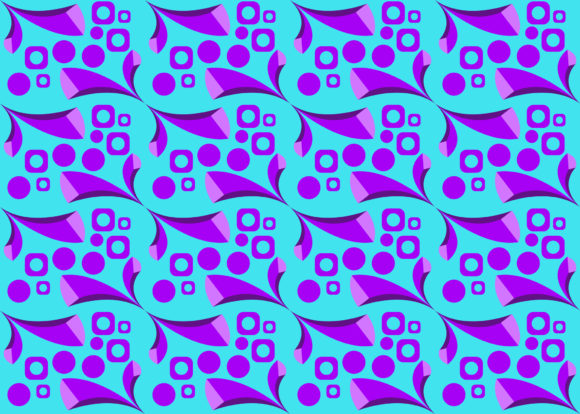 Seamless Pattern Blue Background Purple