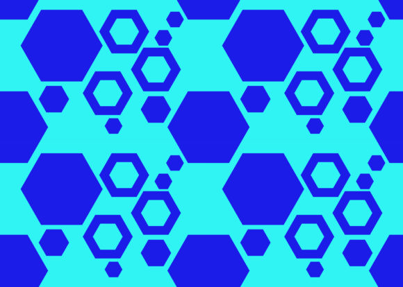 Seamless Pattern Blue Hexagon: A Versatile Design for Every Project