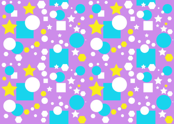 Seamless Pattern Circle Star
