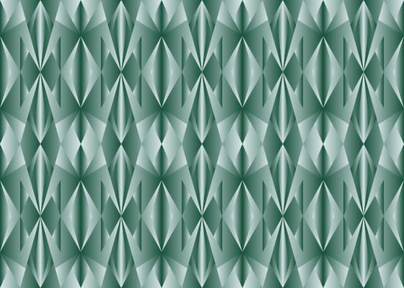 Seamless Pattern Green Tribal
