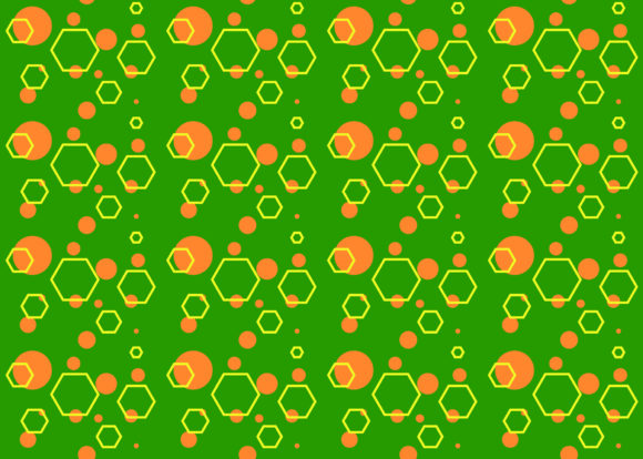 Seamless Pattern Hexagon Circle Green: A Versatile Design for Modern Creativity