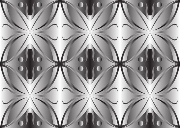 Seamless Pattern Monochrome Circle