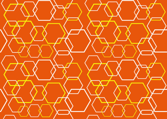 Seamless Pattern Orange Hexagon: A Versatile Design Element