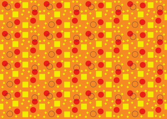 Seamless Pattern Red Circle