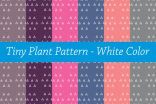 Tiny Plant Pattern White