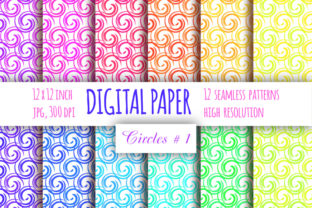 Whirls Seamless Pattern & Curls Digital Paper: A Creative Resource for Designers