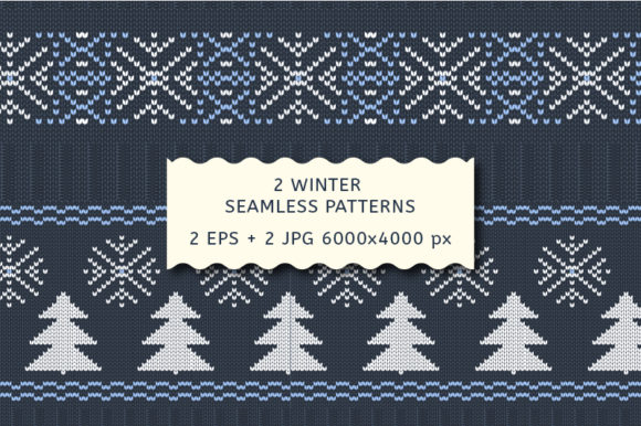 Winter Knitting Seamless Pattern Vector